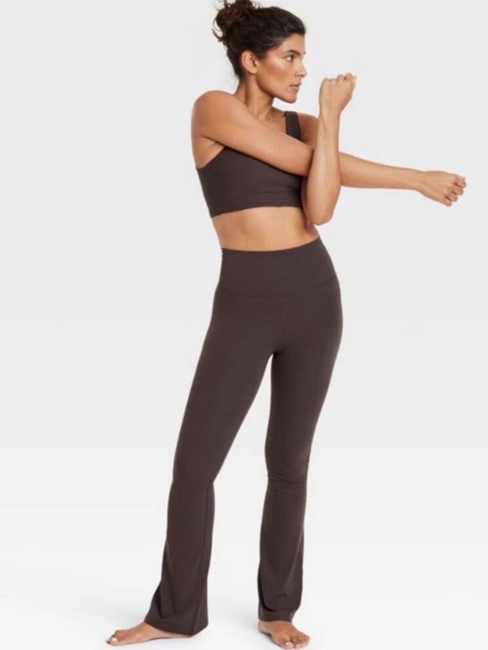 🤎NWT All in Motion Womens Everyday Soft Ultra High Rise Flare Leggings Size XS